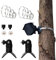 2 Stück Universelle Kamera Halterung kompatibel mit Eufy Cam Blink Outdoor Camera, Pole Montagehalterung 1/4 Gewinde mit 3/8 Gewinde Adapter für die Meisten Überwachungskamera Webcam Baby Camera