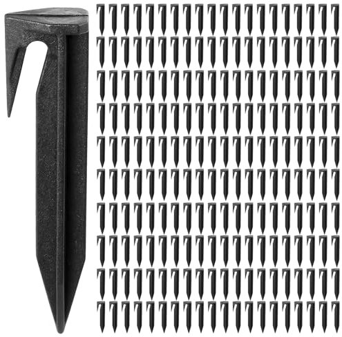 200er-Set Erdnägel für Mähroboter Begrenzungskabel 8.5cm Erdanker Heringe Kunststoff Rasenroboter Begrenzungskabel Erdspieße zur Befestigung von Begrenzungsdraht Bodenanker