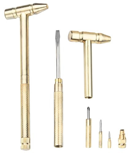 6-in-1 Mini Hammer, 2er-Set Miniatur Hammerschlägel, Kompakt Multifunktions Kleinhämmer für Heimwerkerarbeiten, Möbelreparaturen