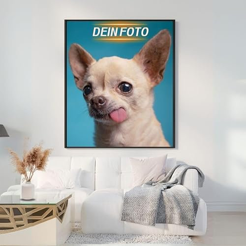 Personalisierter Teppich mit Wunschdesign – In 4 Größen – Weich, rutschfest & langlebig – Ideal für Wohnzimmer, Flur & Büro (30x40, Ohne Fransen)