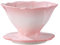 FLCPJGV Caffettiera in Ceramica con Filtro, Manuale, di Forma Conica, con Delicata Decorazione a Forma di Fiore, Rosa