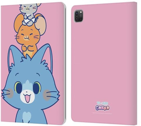 Head Case Designs Licenza Ufficiale Tom And Jerry Personaggi Grafica Gokko Custodia Portafoglio in Pelle Compatibile con Apple iPad PRO 11 2020/2021 / 2022