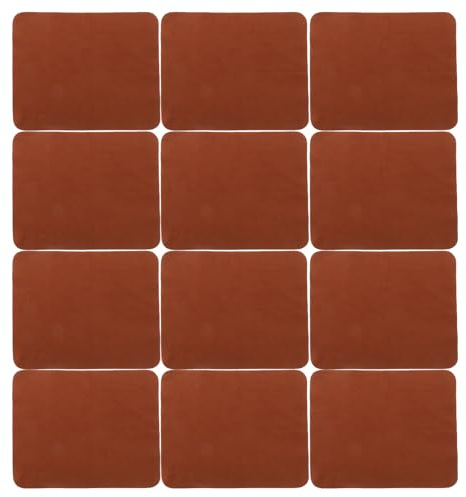 HAKIDZEL 20pcs Suede Glasses Cleaning Cloths Lens Wipes for Eyeglasses Phones Cameras and Screens Double Sided Cloth for Gentle and Effective Cleaning Brown