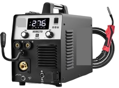 Soldadores cortadores de Plasma 5 en 1, pantalla Digital, 220 corte/MMA/Gas/sin gas Mig/Lift TIG, máquina de soldadura con inversor, alambre de 1/5Kg(HVM270)