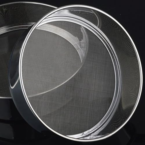 Setaccio per farina in acciaio inox, setaccio a rete per la cottura, facile da pulire (25 cm)
