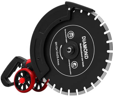MEHOOSPVN Elektrische Betonsäge Trennschneider 4000W Steinschneidemaschine Nass- und Trockenschnitt, Betonschneider, Staubfreies Schneiden, inkl. 410 mm Sägeblatt für Beton, Mauerwerk, Granit Marmor