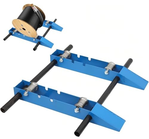 Adjustable Cable Roller Stand with Heavy-Duty Load Capacity for Large Reels