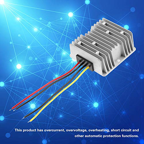 Jeffergarden Régulateur de Convertisseur 12 V à 24 V CC, Alimentation électrique Scellée en Silicone Organique 10 A 240 W, efficacité 96%, Multi-Protection, pour Véhicules Panneaux Solaires Robots