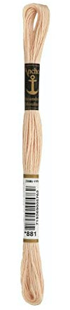 Anchor Sticktwist, 4635000-00881, Farbe:881, Stickgarne, 8m