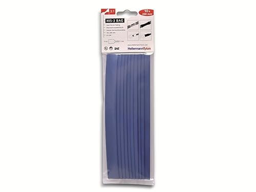 HellermannTyton 308-31212 Schrumpfschlauchsortiment Blau 12mm 4mm Schrumpfrate:3:1 10St.