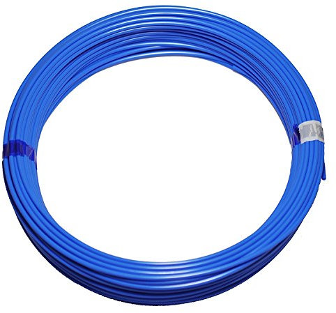 Polyurethan Druckluft Schlauch PU Pneumatikschlauch, 6mm außen, 50 m Rolle, Farbe: blau