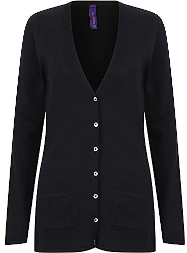 Henbury Women's Ladies Lightweight V Cardigan Sweater