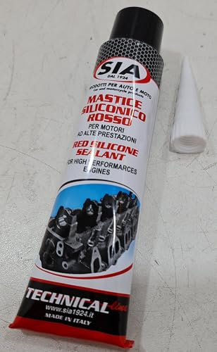 PASTA MASTICE siliconico rosso -70°C.a+250°C guarnizioni per carters, coppe olio ecc. Moto e Auto Alta temperatura, per motori. Fire. Indicato per formare guarnizioni di diverso spessore ecc