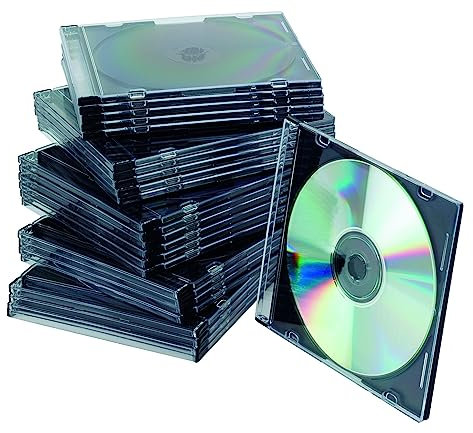 Connect CD Slim Jewel Cases 25 pieces Black