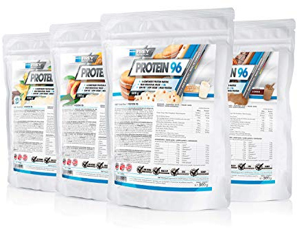 Frey Nutrition Protein 96 4 x 500g Beutel 4er Pack Vanille - Ideal für kohlenhydratreduzierte Diätphasen und als Zwischenmahlzeit - Hoher Caseinanteil - low carb - Made in Germany