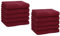Betz 10 Stück Seiftücher Seiftuch Seiflappen Set Premium 100% Baumwolle Seiflappen Set Größe 30 x 30 cm (dunkelrot)