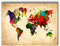 Visario Bild & Kunstdruck 4301 der deutschen Marke 40 x 30 cm Bilder auf Leinwand Kunstdrucke Weltkarte Wandbild einteilig