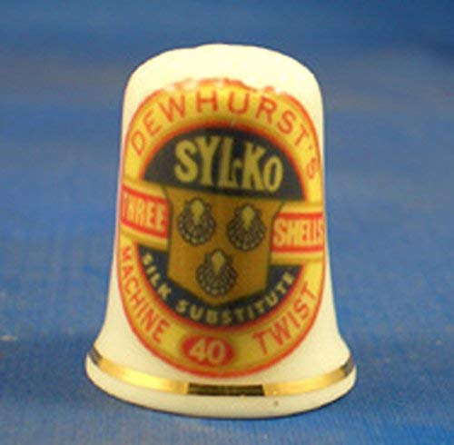 birchcroft Porzellan Yoshi China Fingerhut, Sammlerstück, Dewhurst Umhängetasche sylko Nähgarn