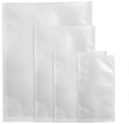 Allpax Vakuumierbeutel Test-Set [extra stark] - 4 Muster Beutel - Set für alle Vakuumiergeräte - ideal für Lebensmittel und Sous Vide Garen