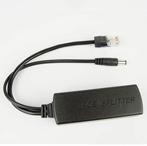DSLRKIT Active PoE Splitter Power Over Ethernet 48V to 12V IEEE802.3af Standard Type