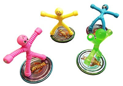 Fat-catz-copy-catz® 4 or 8 Novelty Stretchy Mini Q-Man Magnet, Cute Rubber Happy Face Men Magnetic Toy For Kids And Adults Fridge Office Magnets (8 Magnetic Men)