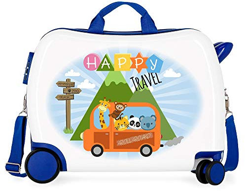 Roll Road Little Me Kinder-Koffer Mehrfarbig 50x38x20 cms Hartschalen ABS Kombinationsschloss 34L 2,1Kgs 4 Räder Handgepäck
