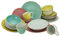 CreaTable, 20436, Serie Vintage Nature SORBET, 16-teiliges Geschirrset, Kombiservice aus Porzellan, spülmaschinen- und mikrowellengeeignet, Made in Europe
