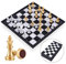 Peradix Travel Chess Board Set - Magnetic Chess Pieces Age 6+, Portable/Foldable Board, Educational Toys for Kids/Adults, Traditional Game Gift, 2 Players, Ages 7+