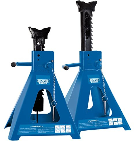 Draper 01815 Paar pneumatische Ratschen-Achsenständer, 10 Tonnen, 1 Paar