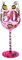 NymphFable 50th Birthday Wine Glass 15oz Hand Painted Wine Glass 50th Anniversary Wedding Gift for Women