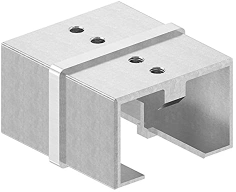 Verbinder | für Rechteck-Nutrohr: 60x40 mm | V2A