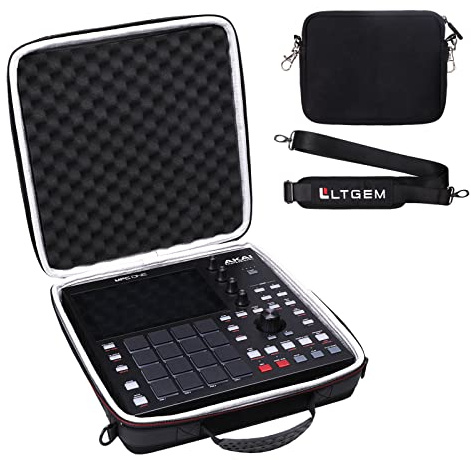 LTGEM Eva-Hartschalenkoffer für Akai Professional MPC One/Live II/Live, Schwarz, Zeitgenössisch