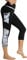 Zinmore Damen High Waist Caprihose Sporthose Tights Yoga Leggings Übung Fitness Workout Leggings mit Handytaschen Schwarz M