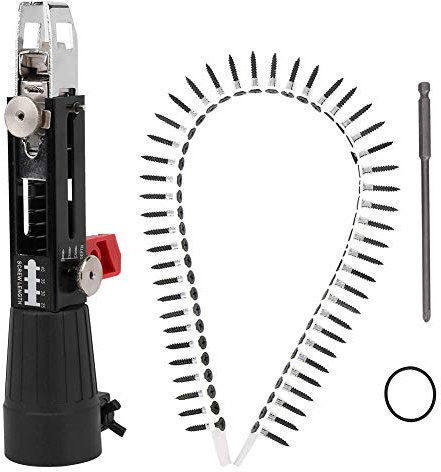 MOUMOUTEN Pistola sparachiodi a Catena Automatica, Trapano Elettrico Utensili per la Lavorazione del Legno Trapano Elettrico Vite di serraggio Catena di Fissaggio Set per cartongesso Parete divisoria