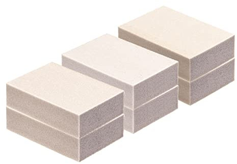Schleifschwamm SET GROB MITTEL FEIN WEIßE Schleifschwämme für weiße & helle Flächen 3x2 Körnung K60 K100 K180 DIY Handschleifer für vers. Materialien geeignet hochwertig Handschleifklotz Schleifblock