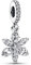 PANDORA Timeless Funkelnder Herbarium Cluster Charm-Anhänger aus Sterling-Silber, kompatibel mit Armbändern aus der Moments Kollektion, 782383C01