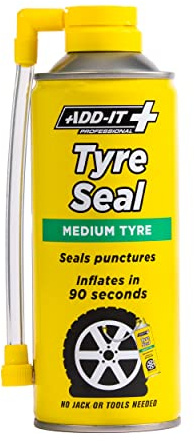 Add-It Tyre Seal, Emergency Puncture Repair, Medium Tyre, 400 ml