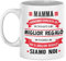 Vulfire Mamma Tazza Regalo donna compleanno Idea originale Idee Regali per lei per Natale festa della mamma, Miglior regalo siamo noi (Bianco, Mamma, Ceramica)