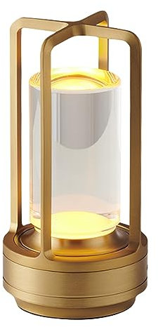 OBEST Tischlampe Kabellos,USB Wiederaufladbare Drahtlose Schreibtischleuchte,3-Helligkeit Einstellbar Warm Weiß,2600mAh Dekorative Beleuchtung Schreibtischleuchte,Modisches Leselicht