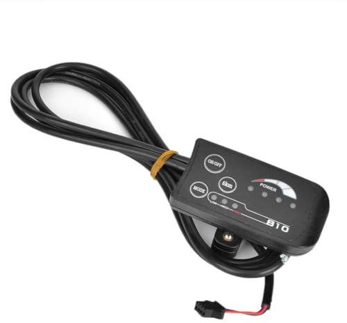 Ebike Display, Elektrofahrrad 810 LED-Display LCD-Panel Anzeigemessgerät Lithium Batterie LED-Messgerät Intelligentes Bedienfeld mit 5-Draht Kabelbedienfeld