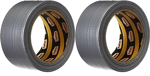 Pattex Nastro Adesivo Americano, Nastro telato rinforzato per riparazioni o decorazioni, Nastro americano impermeabile per tubature, scarichi e condotti, rotolo 50mm x 25m (Confezione da 2)