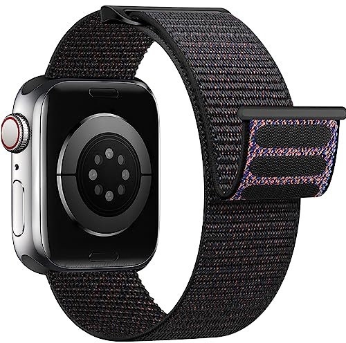 Yoohoo Nylon Correa Compatible con Correa Apple Watch 44mm 40mm 41mm 42mm 38mm 45mm 46mm 49mm Mujer Hombre,Soft Sport Correa Reloj Deportiva Compatible con iWatch 10 9 8 7 6 5 4 3 2 1 SE Ultra 1/2
