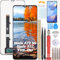 YHX-OU 6.52'' Nero Schermo per ZTE Blade A72 5G 7540N ZTE Blade A52 ​LCD Display Touch Screen Digitizer Ricambio Assembly con Utensili Inclusi + Vetro temperato