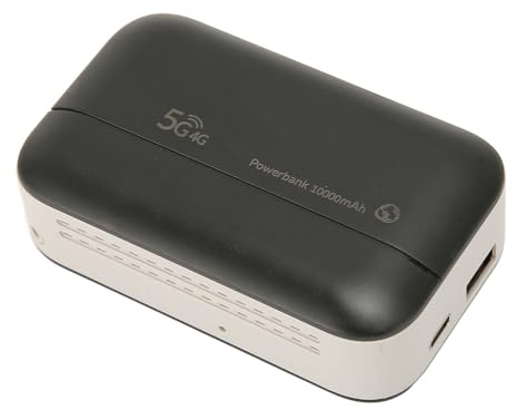 GOWENIC PW100 4G LTE Mobile Router, Kabelloser Tragbarer Plug-and-Play-Router, Mobiler Plug-and-Play-Powerbank-Router mit 10.000 MAh, Nur für Europa, Asien, Afrika