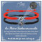 SUNSH Paar Armbänder,Projektion Armband,100 Sprachen Ich Liebe Dich Armband,Fernbeziehung Geschenk,Valentinstag,Geburtstag,Jahrestag,Weihnachten,Geschenk an Männer Frauen,Seelenverwandten-Schwarz Rot