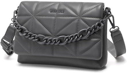 Miss Lulu Klein Handy Umhängetasche,Damen Kleine Umhängetasche,PU Leder Crossbody Schultertasche Reisepass Handytasche mit Kartenschlitz Verstellbar Abnehmbar Schultergurt