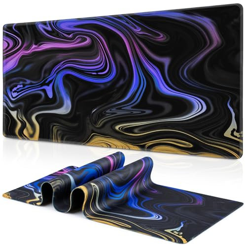 Abetcabe Gaming Mouse Pad, Extra Large Mouse Mat XXL 35.4×15.7 inch, Extended Mousepad with Non-Slip Rubber Water-Resistant surface for Home Office Gaming Room