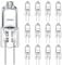 AUZOSL 12 Pack G4 Halogen Bulbs 20W 12V 300LM 2700K Warm White 2 Pin Capsule Light Bulbs, Dimmable 2000h Lifespan 99 CRI No Flicker