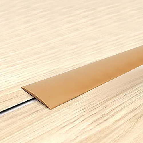 Übergangsprofil Selbstklebend Abdeckleiste, Vinyl Übergangsleiste, Böden Laminat Ausgleichsprofil, Multifunktion-Weiss Fensterleiste, Flachleiste, Zierleiste (1, Braun, 3M)