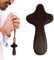 Monozoz 10 CM Small Wood Comfort Crosses, Handmade In Bethlehem Handcrafted Wood Crucifix, Comfort Holding Pocket Palm Worry Handheld Wooden Cross In Pouch, Ideal Christian Prayer Cross